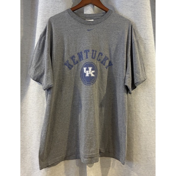 Vintage 90s Nike Kentucky Wildcats Basketball Center Swoosh Shirt Size XL
